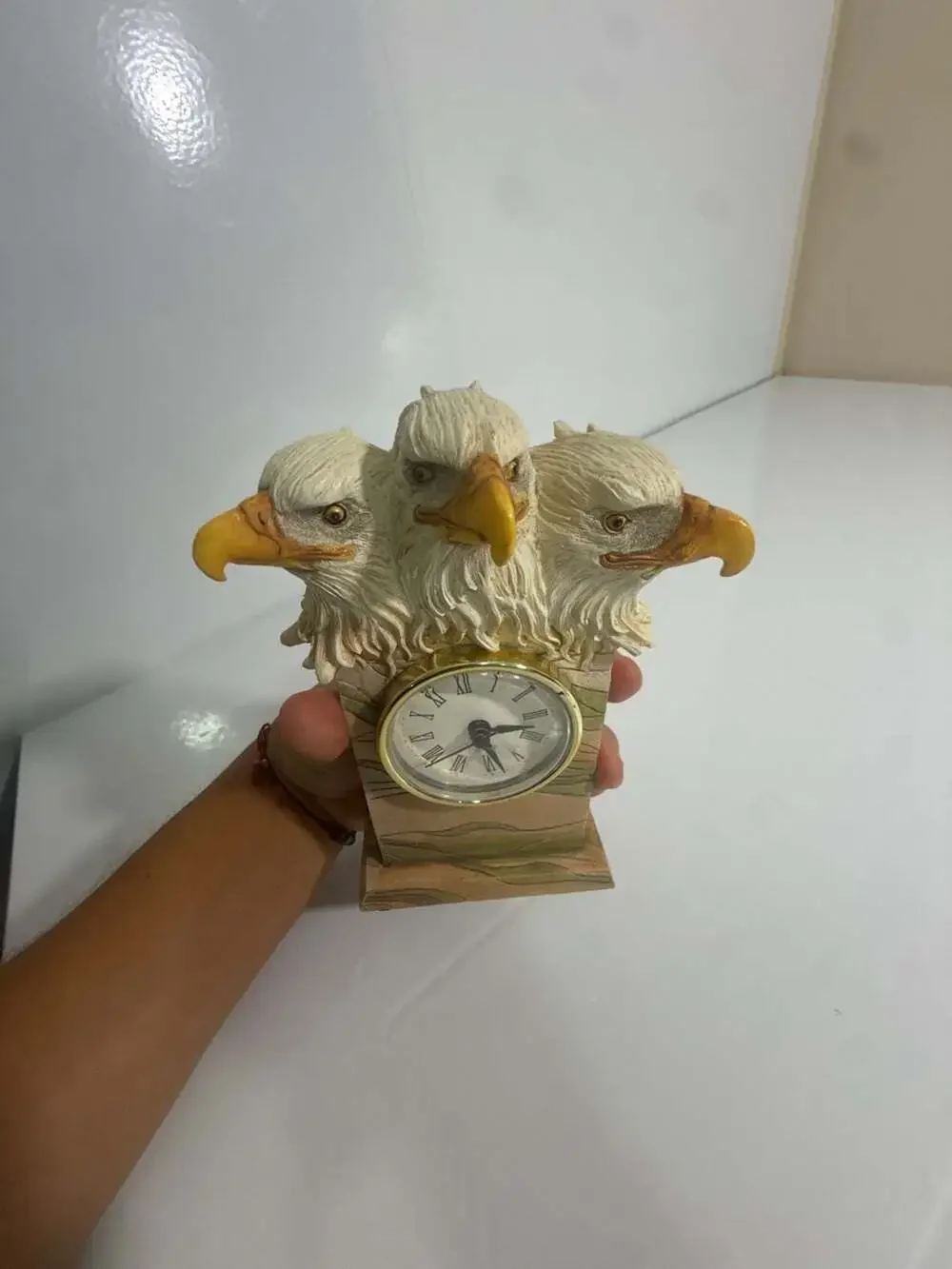 Crosa American Triple Eagles Damaged Head Clock